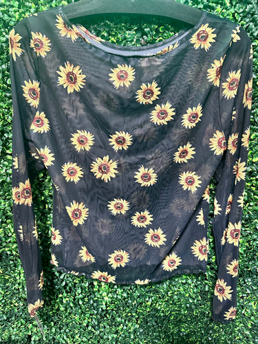 Sunflower Mesh Top