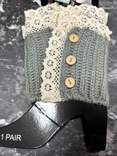 Load image into Gallery viewer, Button &amp; Lace Short Boot Cuffs (2 Options)