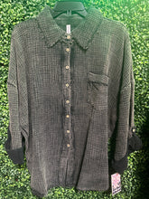 Load image into Gallery viewer, Pretty Button-Down Top W/ Front Pocket (2 Options)