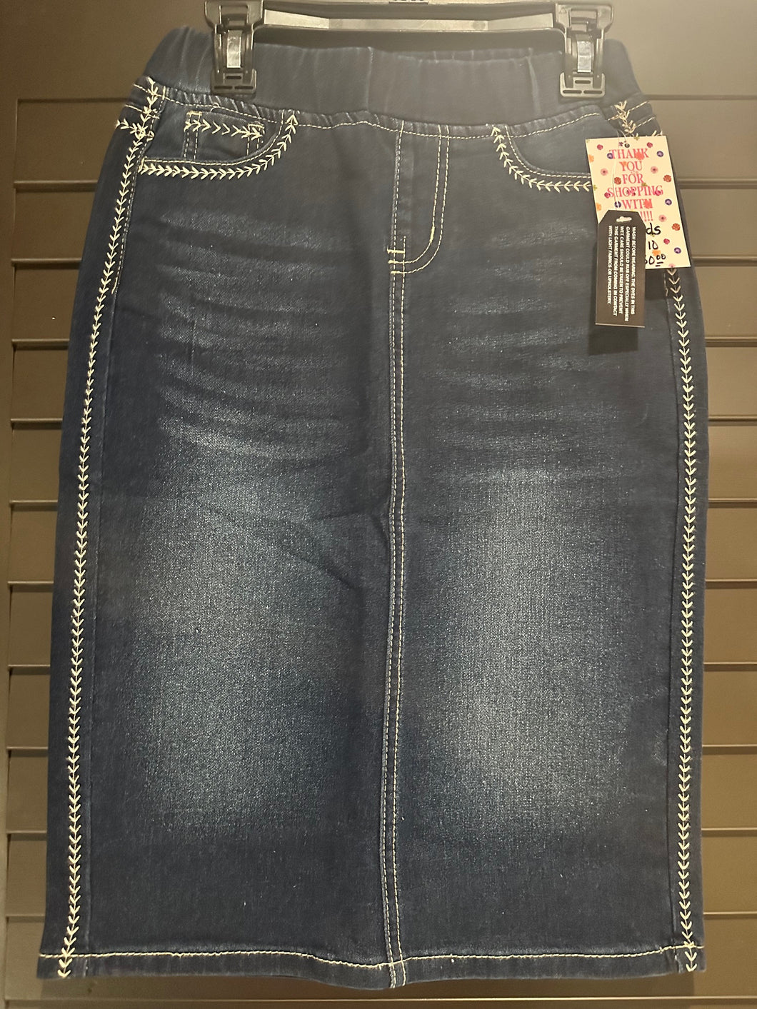 Little Girls Stitching Denim Skirt