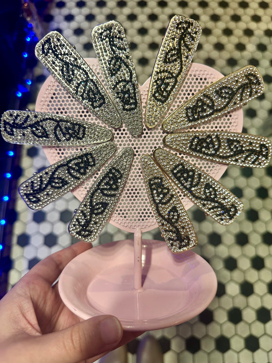 Glitzy Rhinestone Hair Clips (2 Options)