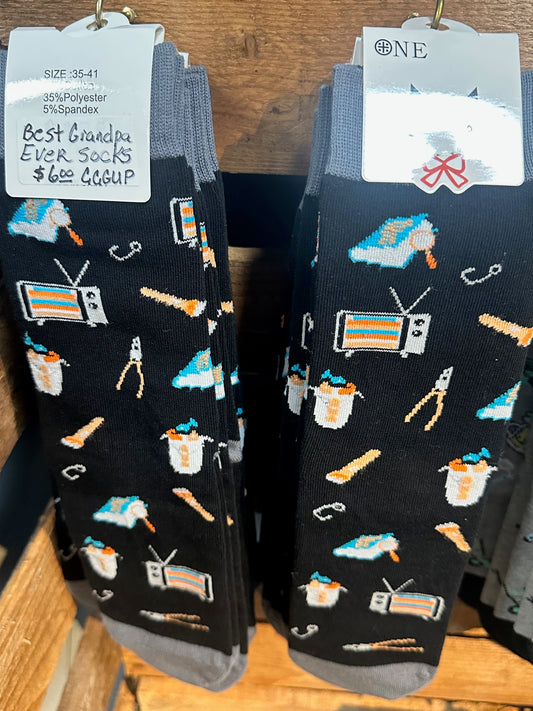 "Best Grandpa Ever" Fun Socks