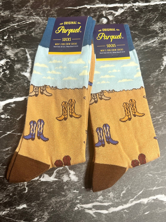 Cowboy Boots & Beach Fun Socks