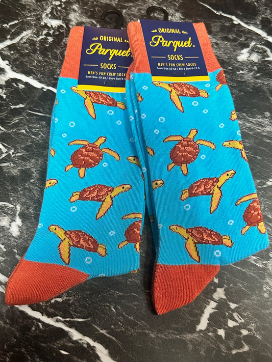 Swimming Turtles Fun Socks