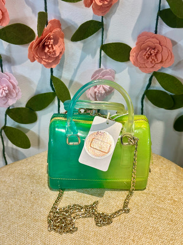 Blue/Green Jelly Crossbody Bag