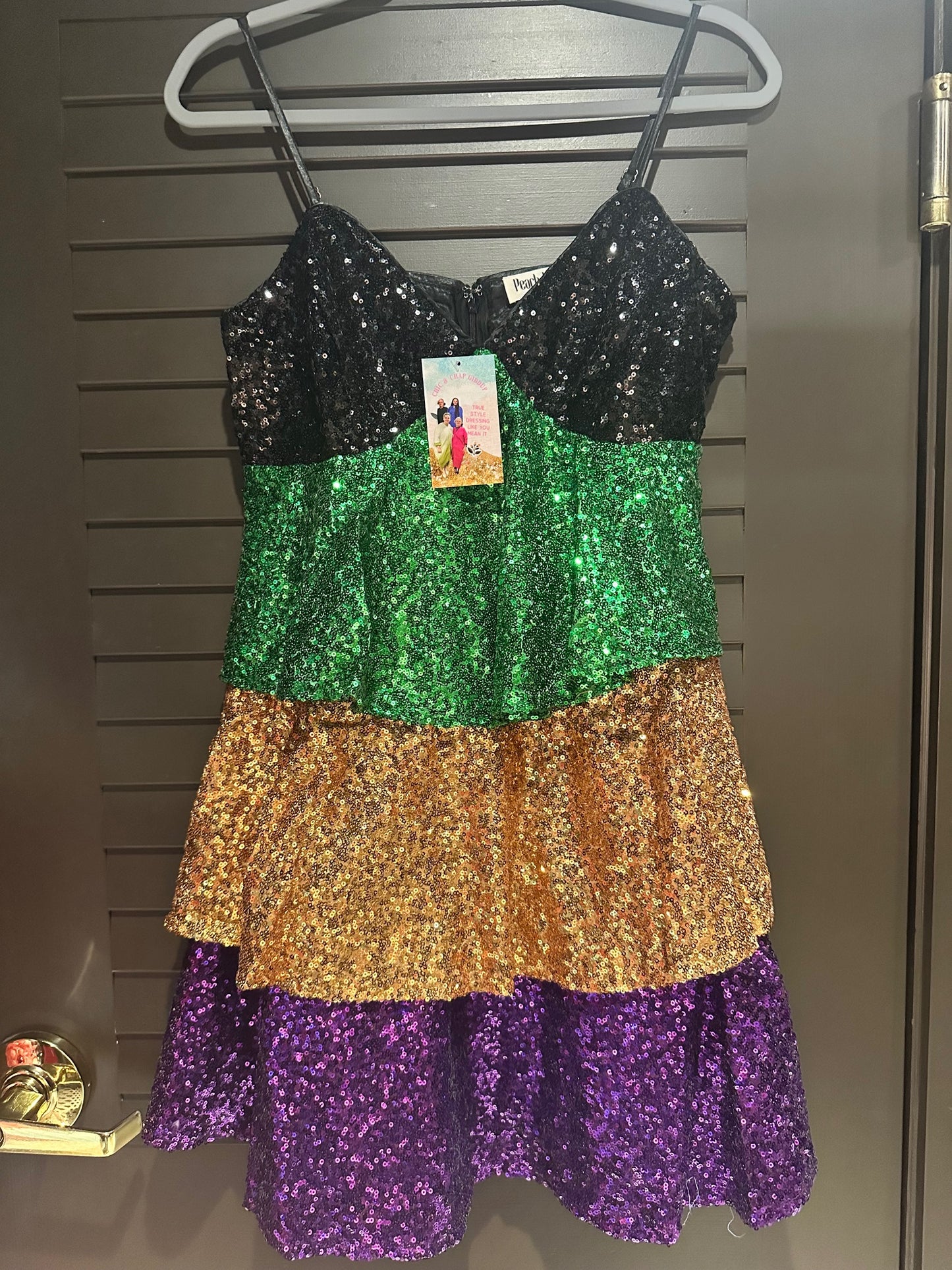 Sequin Glitzy Colorful Mini Party Dress