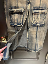 Load image into Gallery viewer, Frosted Large Pockets Maxi Denim Skirt
