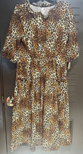 Load image into Gallery viewer, Cinched Waist Ruffley Neck Dress (3 Options)
