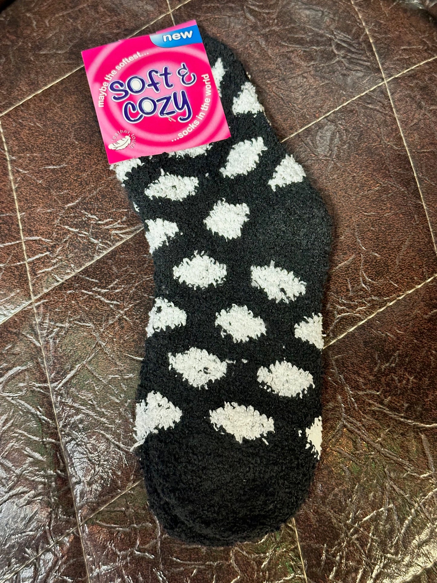 Polka Dot Fuzzy Socks (6 Options)