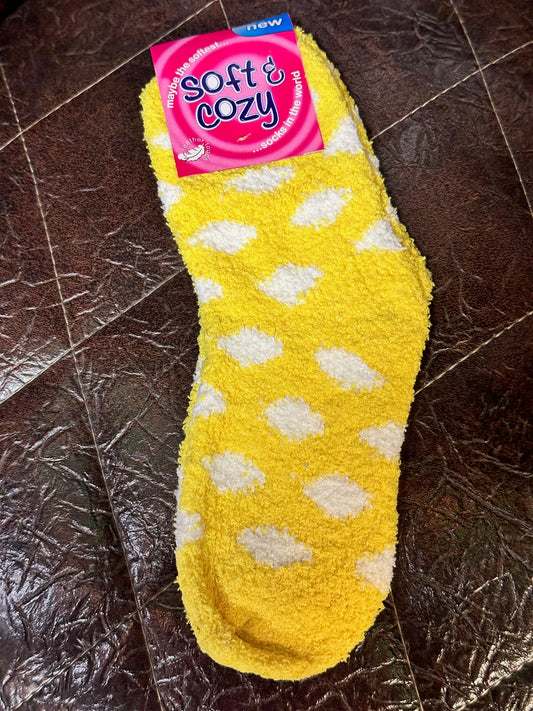 Polka Dot Fuzzy Socks (6 Options)