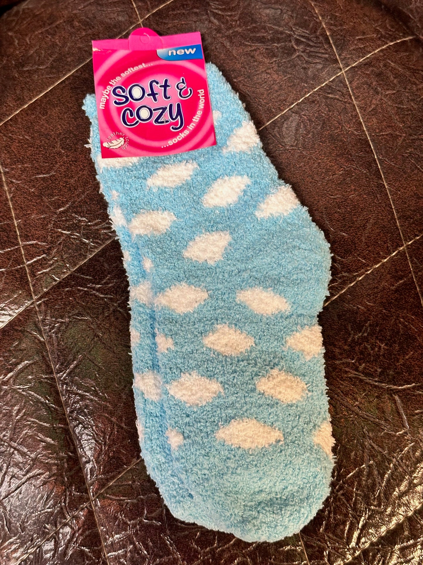 Polka Dot Fuzzy Socks (6 Options)