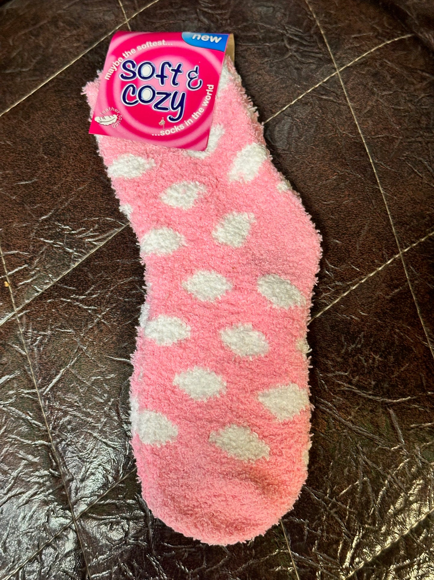 Polka Dot Fuzzy Socks (6 Options)