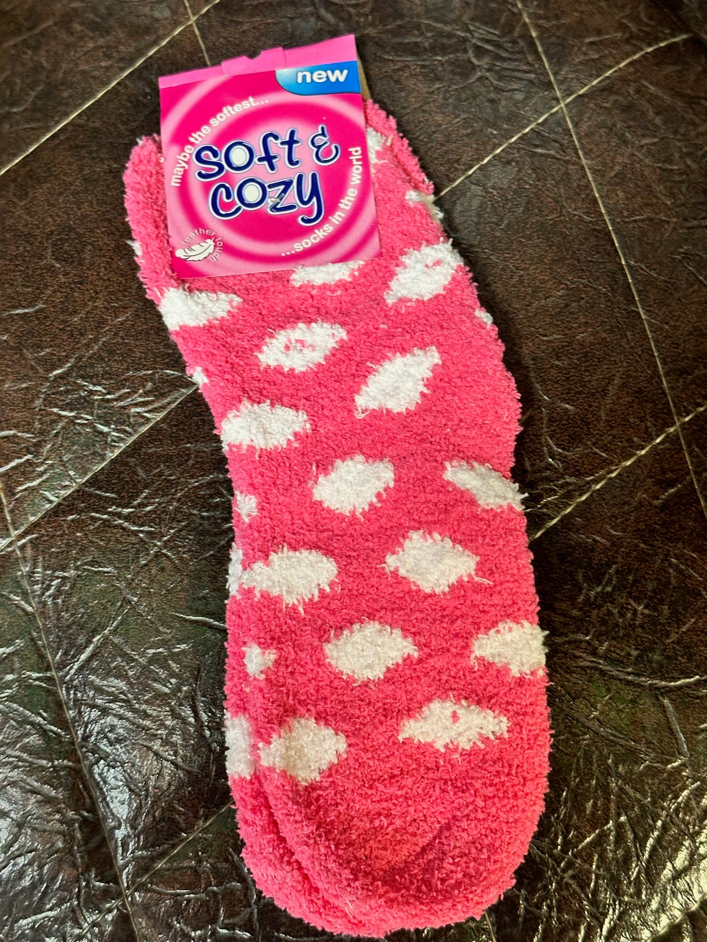 Polka Dot Fuzzy Socks (6 Options)