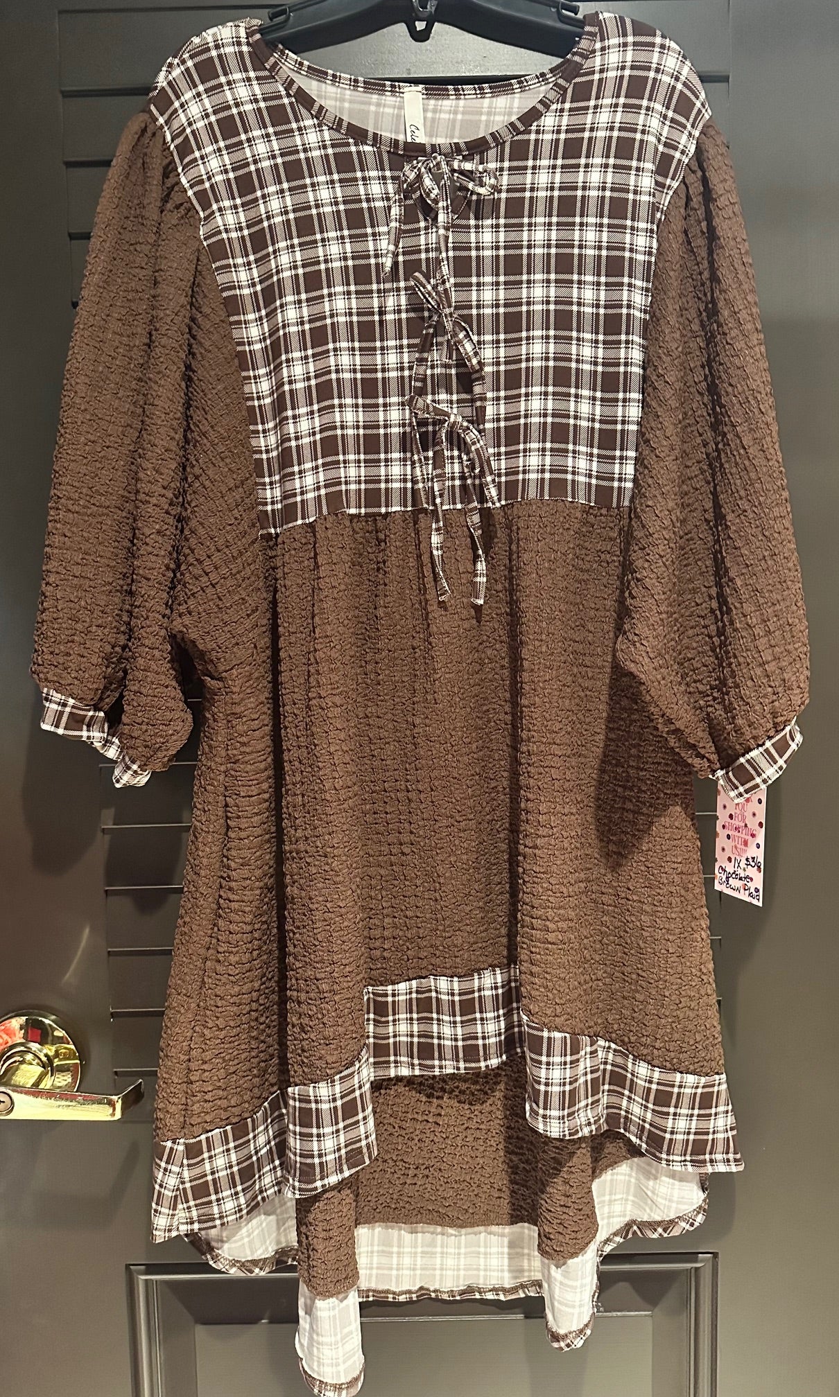 Plaid High-Low Top/Tunic (2 Options)