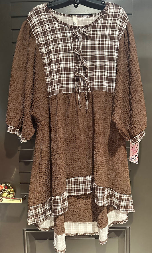 Plaid High-Low Top/Tunic (2 Options)
