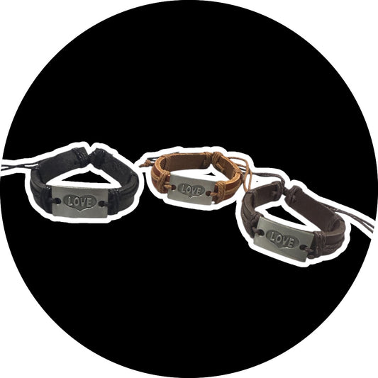 LOVE LEATHER BRACELET