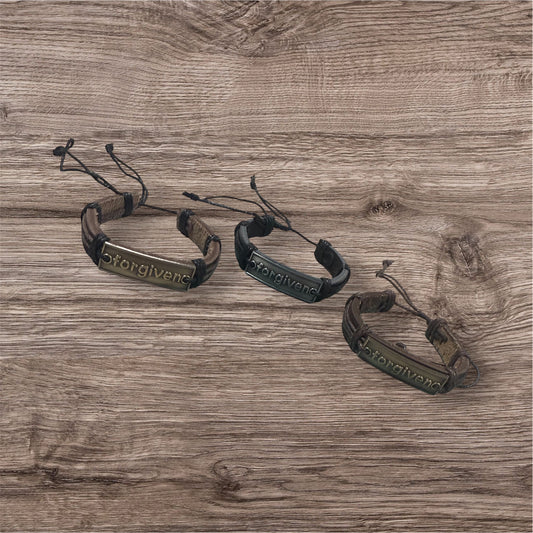 FORGIVEN LEATHER BRACELET