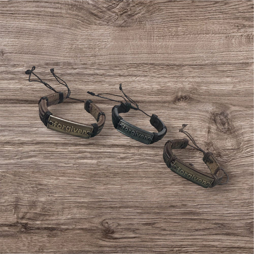 FORGIVEN LEATHER BRACELET