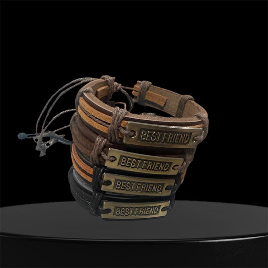 BEST FRIEND LEATHER BRACELET