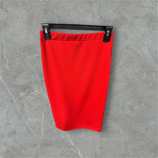 Bright Red Pencil Skirt