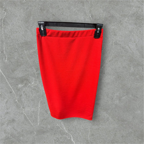 Bright Red Pencil Skirt