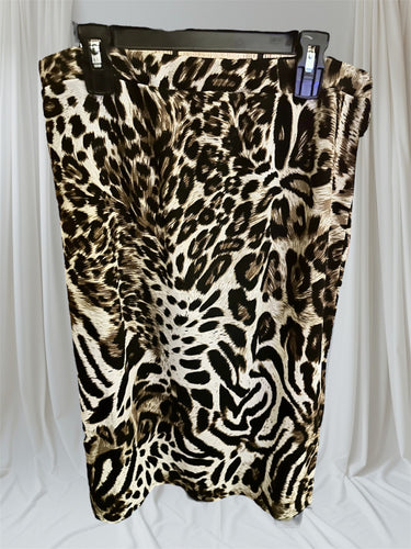 Tiger Print Pencil Skirt