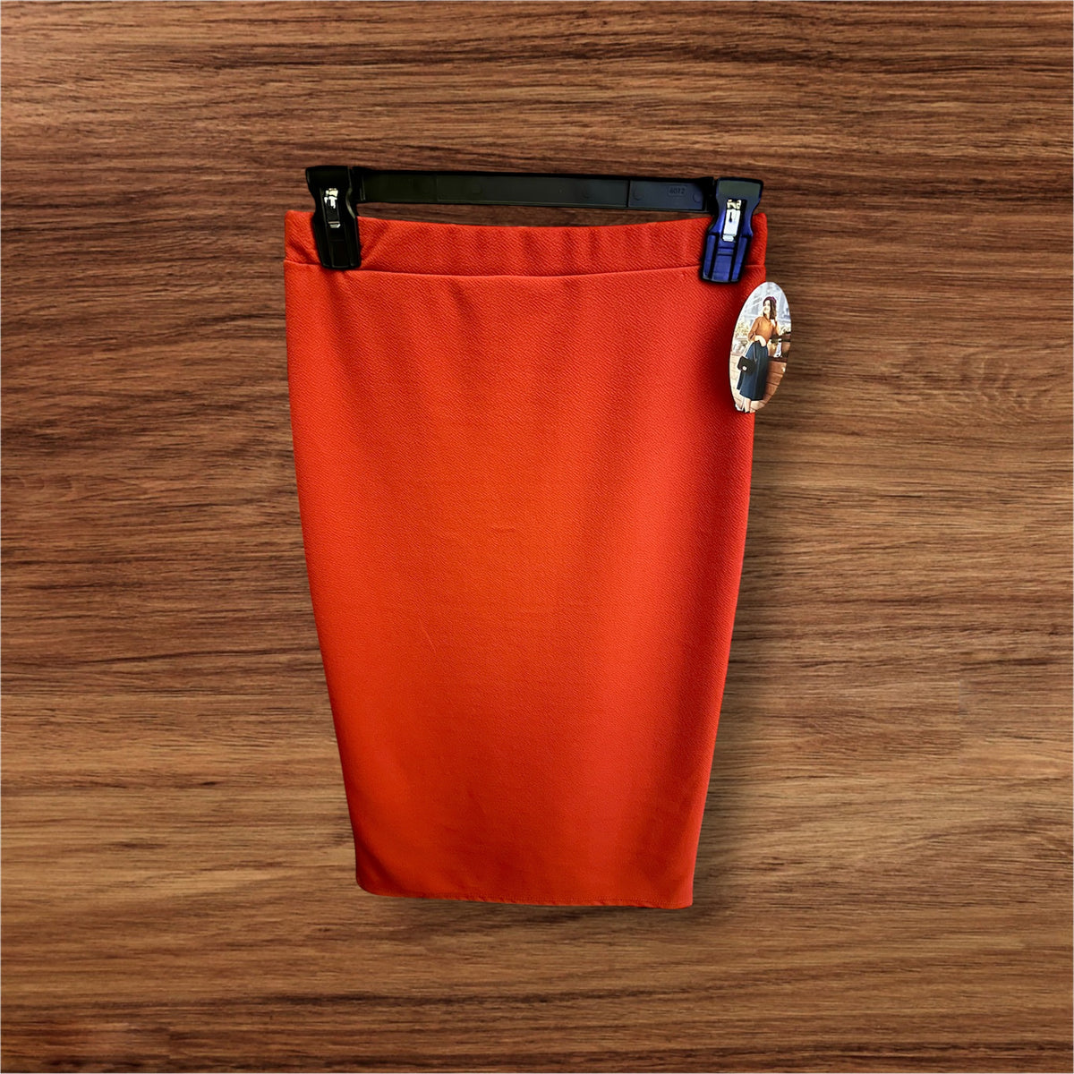 Rust Orange Pencil Skirt