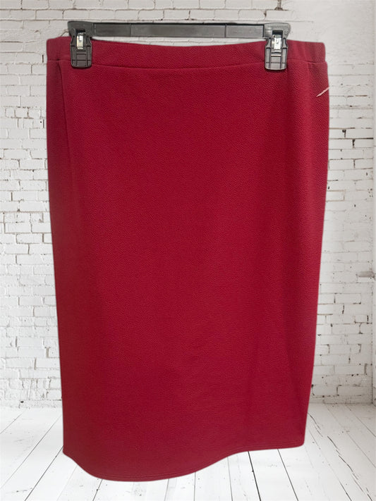 Burgundy Pencil Skirt
