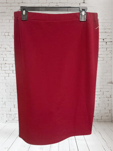 Burgundy Pencil Skirt