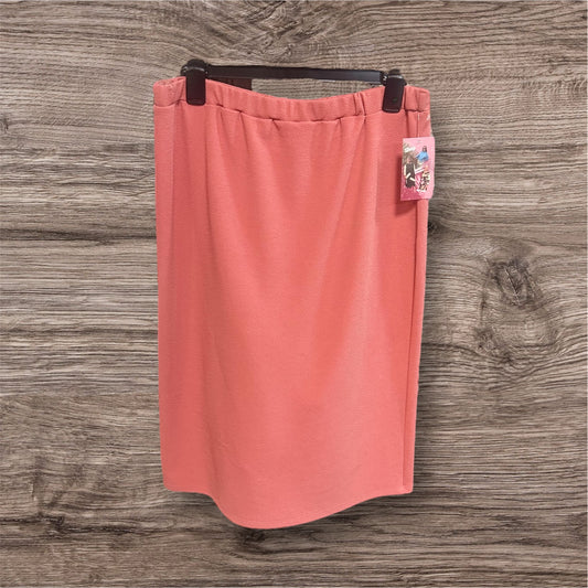 Salmon Pink Pencil Skirt