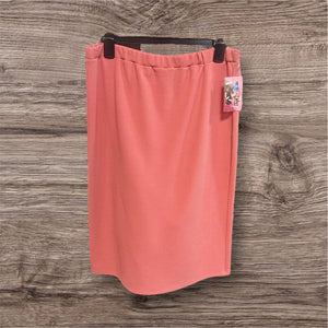 Salmon Pink Pencil Skirt
