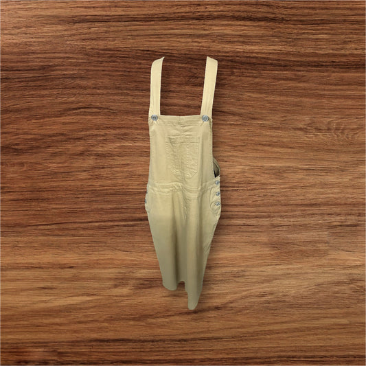 Khaki Denim Overall Jumper Dress