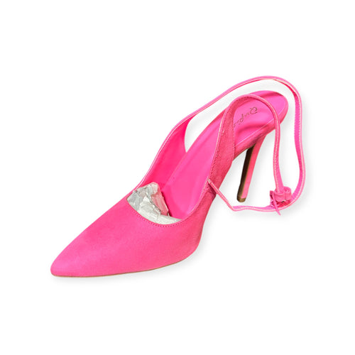 Pink Suede Heels