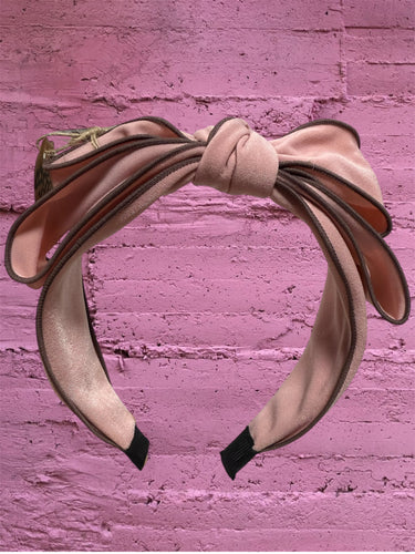 PINK & BROWN BOW