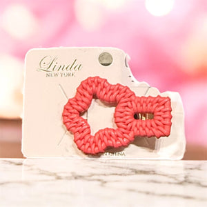 Flower Woven-Like Hair Clips (5 Options)