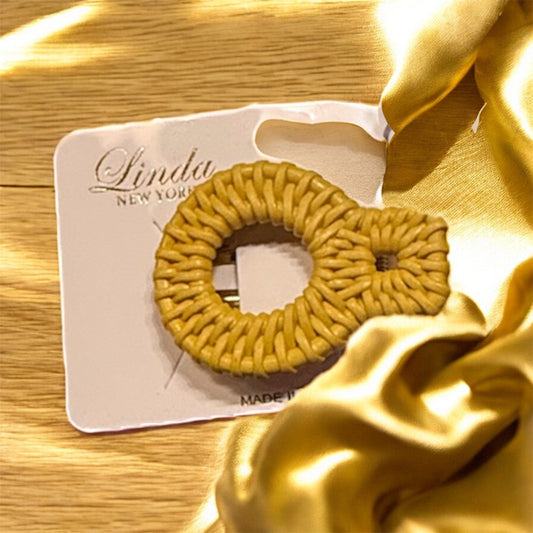 Circular Woven-Like Hair Clips (6 Options)