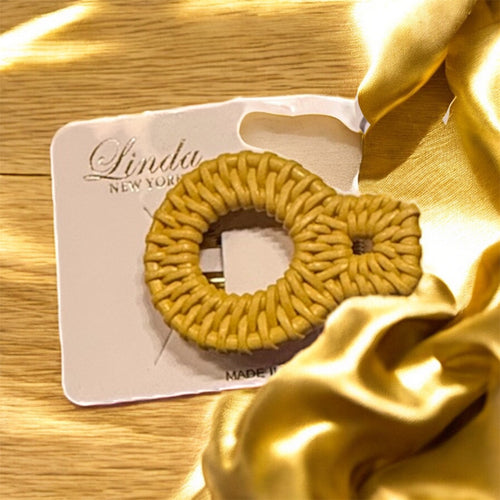 Circular Woven-Like Hair Clips (6 Options)
