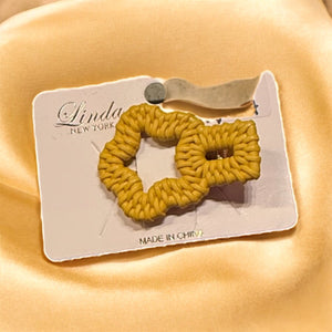 Flower Woven-Like Hair Clips (5 Options)