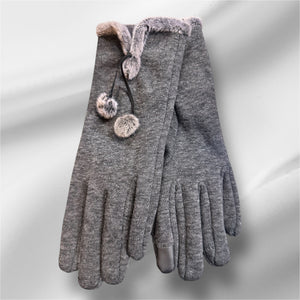 Furry Ball Gloves (4 Options)