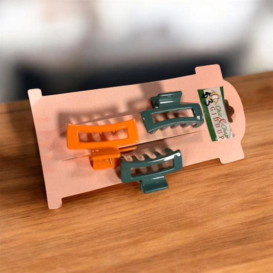 Set of 3 Mini Little Girls Claw Clips