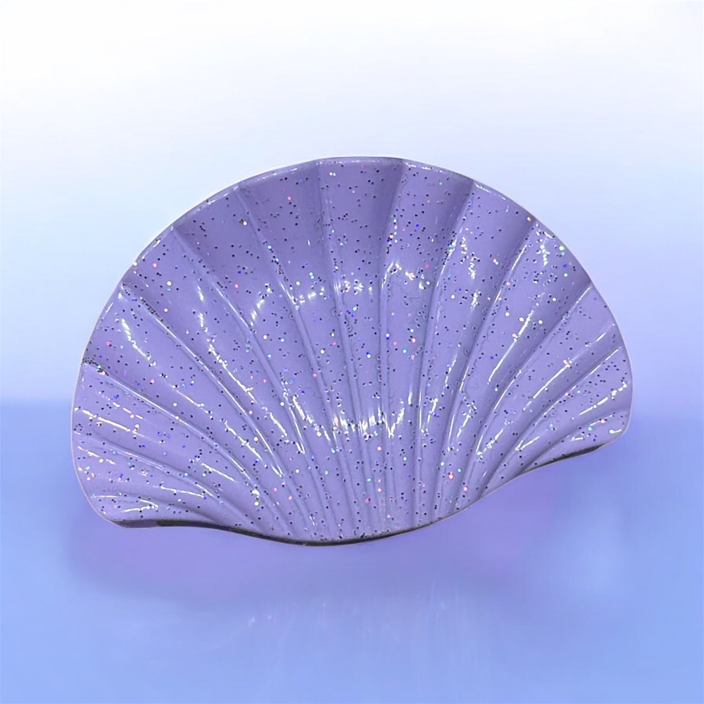 Glittery Sea Shell Claw Clips