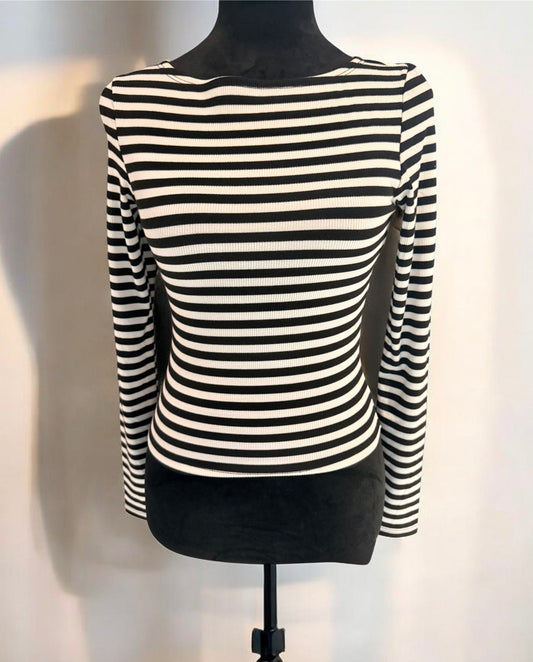 Striped Crop Top Shirt