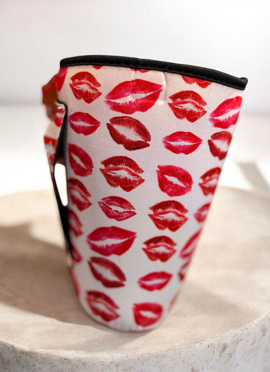 Red Lips Drink Cozie (32 OZ.)