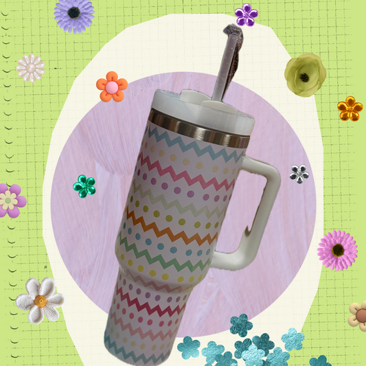SPRING DOT DESIGN TUMBLER