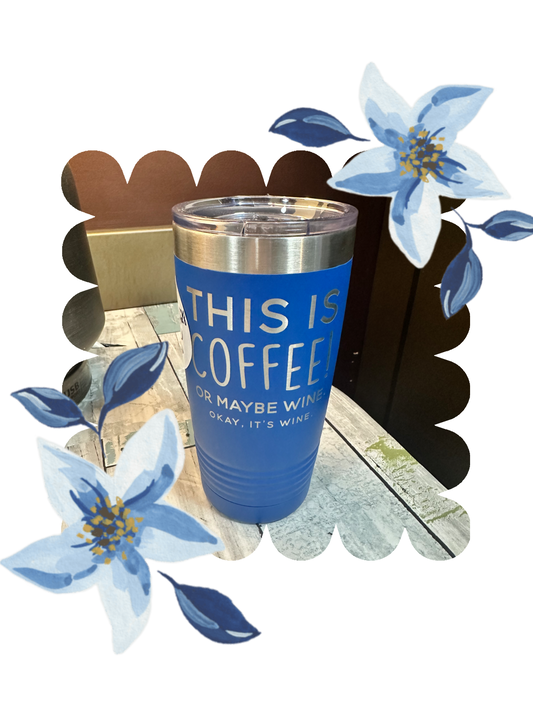 BLUE WINE TUMBLER