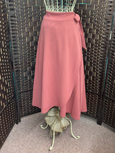 Load image into Gallery viewer, Deep salmon Front Wrap Skirt