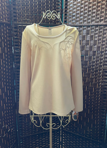 Cream Beige Layering Top