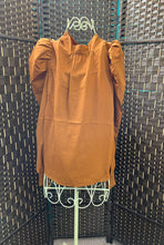 Load image into Gallery viewer, Bronze Puff Sleeve Blouse