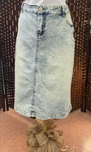 Load image into Gallery viewer, Stonewashed Denim Skirt