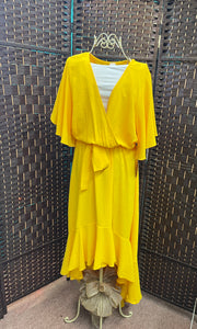 Yellow High / Low Dress